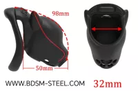 Mužský pás cudnosti s vestavným zámkem